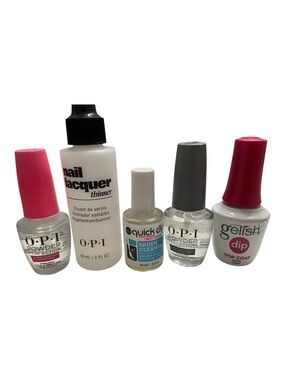 OPI & Gelish Dip Powder Nail Care Set •Base & Top Coat